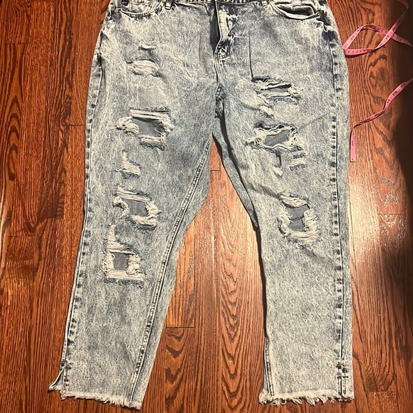 Women’s kancan distressed jeans - Picture 1 of 4